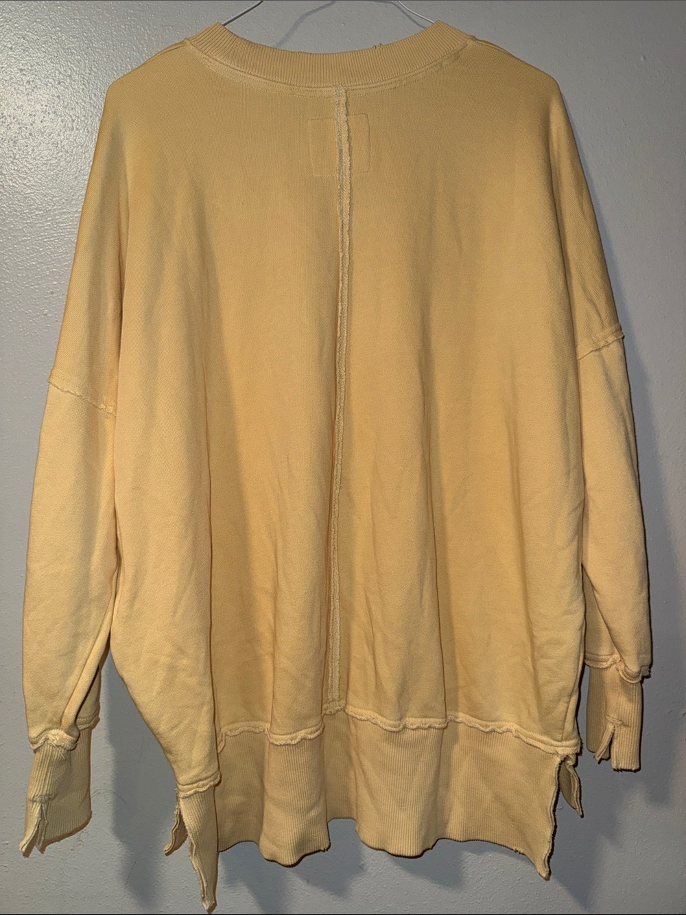 aerie Yellow Crewneck Smiley Pullover - Picture 5 of 7
